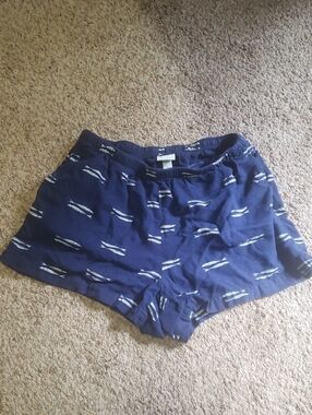 A New Day Navy Blue Fish Shorts